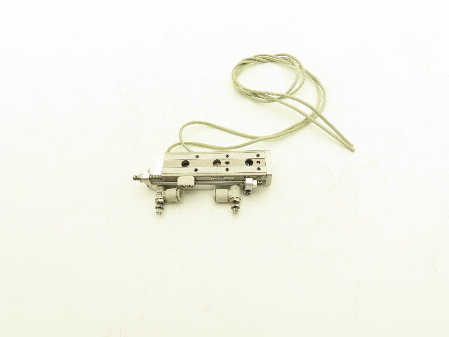 SMC MXQ6-50C Pneumatic Air Slide Table Cylinder w/Stops 6mm Bore 50mm Stroke