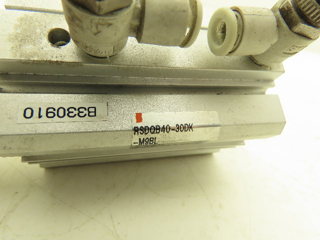 SMC RSDQB40-30DK Pneumatic Pallet Stopper Air Cylinder 40mm Bore 30mm Stroke