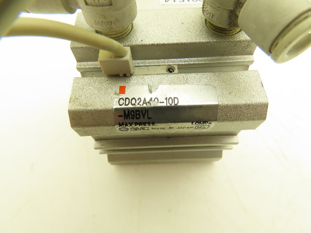 SMC CDQ2A40-10D Pneumatic Compact Air Cylinder 40mm Bore 10mm Stroke Lot of 2