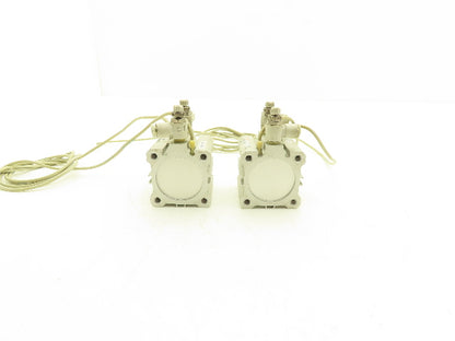 SMC CDQ2A40-10D Pneumatic Compact Air Cylinder 40mm Bore 10mm Stroke Lot of 2