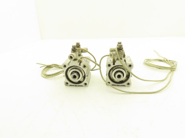 SMC CDQ2A40-10D Pneumatic Compact Air Cylinder 40mm Bore 10mm Stroke Lot of 2