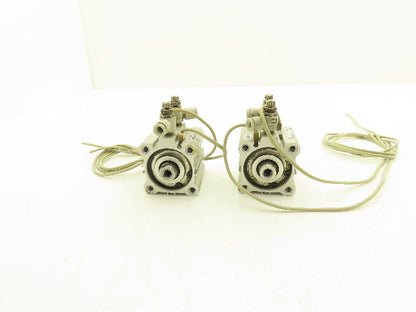 SMC CDQ2A40-10D Pneumatic Compact Air Cylinder 40mm Bore 10mm Stroke Lot of 2