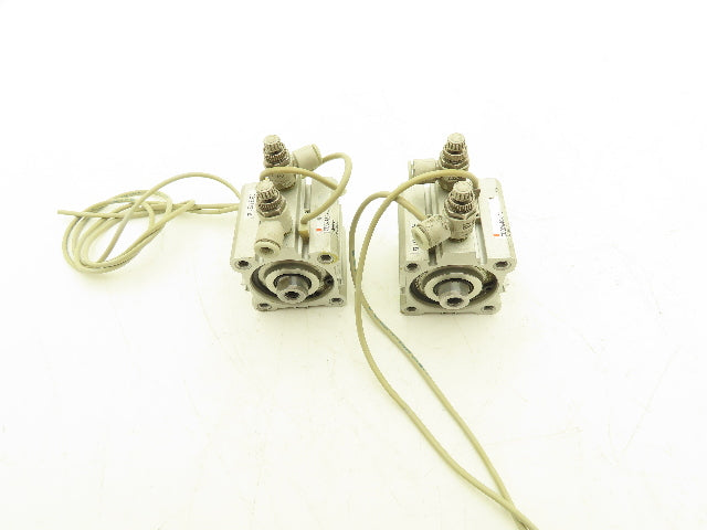 SMC CDQ2A40-10D Pneumatic Compact Air Cylinder 40mm Bore 10mm Stroke Lot of 2