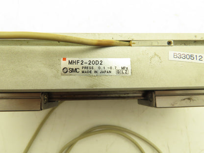 SMC MHF2-20D2 Pneumatic Air Gripper Cylinder 2-Finger Low Profile 80mm Stroke