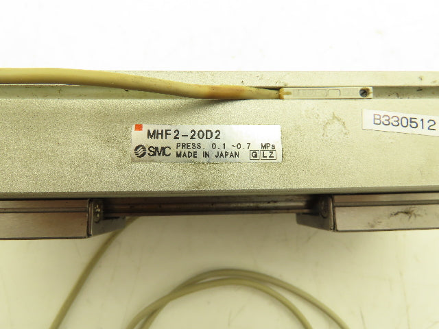 SMC MHF2-20D2 Pneumatic Air Gripper Cylinder 2-Finger Low Profile 80mm Stroke