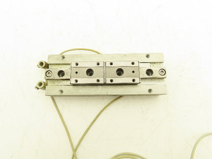 SMC MHF2-20D2 Pneumatic Air Gripper Cylinder 2-Finger Low Profile 80mm Stroke