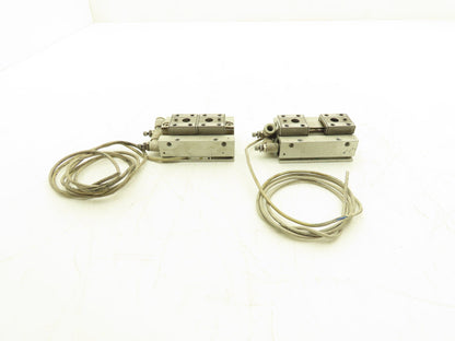 SMC MHF2-16D Pneumatic Air Gripper 2-Finger Low Profile 16mm Stroke  Lot of 2