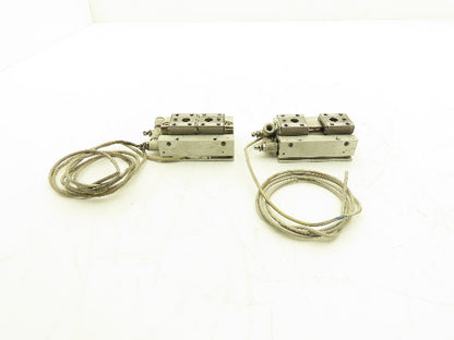 SMC MHF2-16D Pneumatic Air Gripper 2-Finger Low Profile 16mm Stroke  Lot of 2