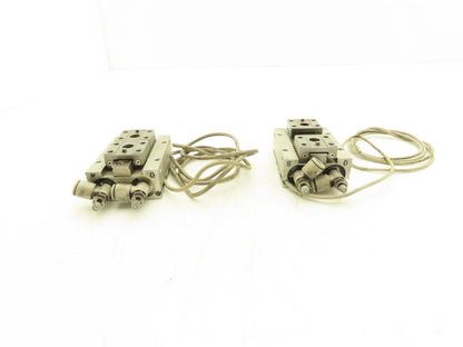 SMC MHF2-16D Pneumatic Air Gripper 2-Finger Low Profile 16mm Stroke  Lot of 2