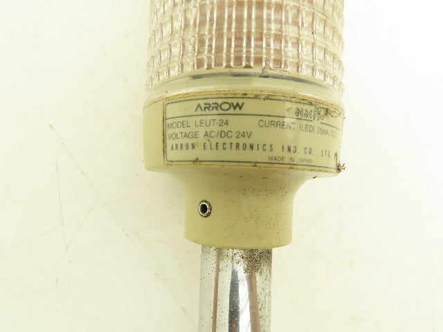 Arrow LEUT-24 Stack Light Red Amber Green LED 24VAC/DC 300mm Stem