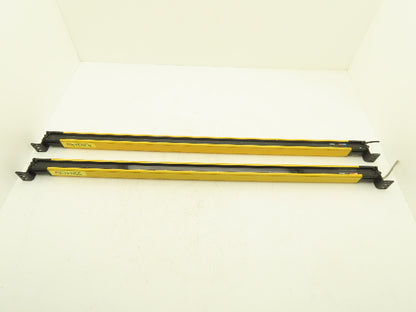 Keyence SL-V26LM Safety Light Curtain 1000mm 24VDC Transmitter Receiver Set