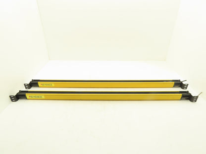 Keyence SL-V26LM Safety Light Curtain 1000mm 24VDC Transmitter Receiver Set