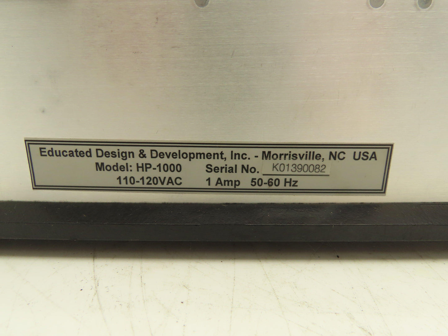 ED&D Millenium Series HP-1000 Automatic AC Dielectric Hipot Tester 1-11-08 Cal.