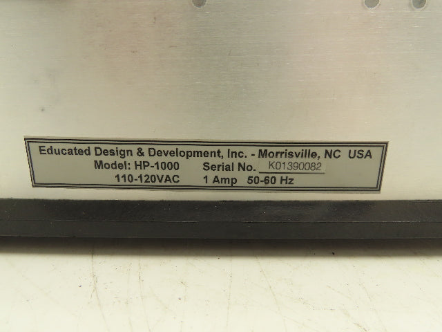 ED&D Millenium Series HP-1000 Automatic AC Dielectric Hipot Tester 1-11-08 Cal.