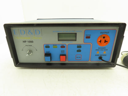 ED&D Millenium Series HP-1000 Automatic AC Dielectric Hipot Tester 1-11-08 Cal.