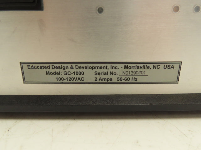 ED&D Millenium Series GC-1000 Automatic Ground Impedance Tester 1-11-08 Cal.