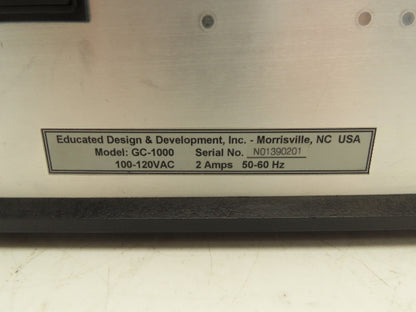 ED&D Millenium Series GC-1000 Automatic Ground Impedance Tester 1-11-08 Cal.
