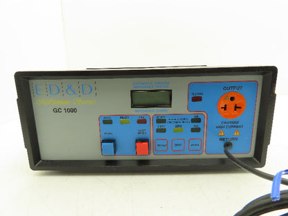 ED&D Millenium Series GC-1000 Automatic Ground Impedance Tester 1-11-08 Cal.
