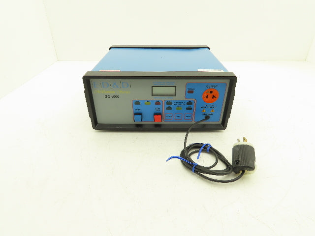 ED&D Millenium Series GC-1000 Automatic Ground Impedance Tester 1-11-08 Cal.