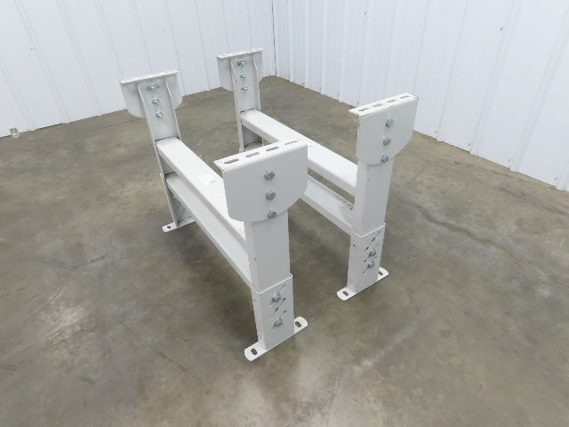 Hytrol HS-7 Conveyor Leg Floor Support 31"W Heavy Duty White 25-5/8-31-5/8"H