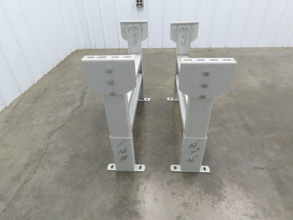 Hytrol HS-7 Conveyor Leg Floor Support 31"W Heavy Duty White 25-5/8-31-5/8"H