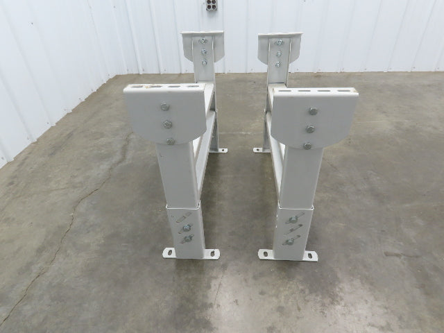 Hytrol HS-7 Conveyor Leg Floor Support 31"W Heavy Duty White 25-5/8-31-5/8"H