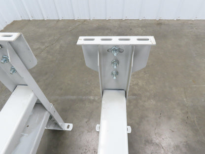 Hytrol HS-7 Conveyor Leg Floor Support 31"W Heavy Duty White 25-5/8-31-5/8"H