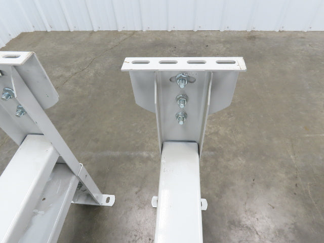 Hytrol HS-7 Conveyor Leg Floor Support 31"W Heavy Duty White 25-5/8-31-5/8"H