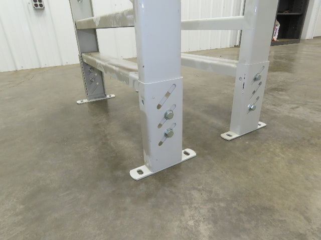 Hytrol HS-7 Conveyor Leg Floor Support 31"W Heavy Duty White 25-5/8-31-5/8"H