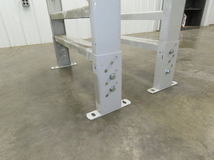 Hytrol HS-7 Conveyor Leg Floor Support 31"W Heavy Duty White 25-5/8-31-5/8"H