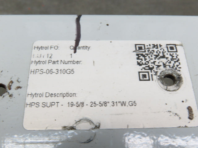 Hytrol HS-6 Conveyor Leg Floor Support 31"W Heavy Duty White 19-5/8-25-5/8"H