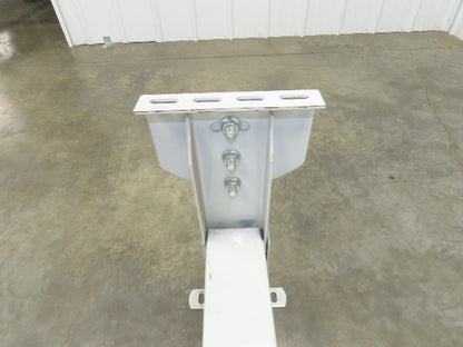 Hytrol HS-6 Conveyor Leg Floor Support 31"W Heavy Duty White 19-5/8-25-5/8"H