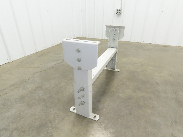 Hytrol HS-6 Conveyor Leg Floor Support 31"W Heavy Duty White 19-5/8-25-5/8"H