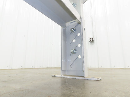 Hytrol HS-6 Conveyor Leg Floor Support 31"W Heavy Duty White 19-5/8-25-5/8"H