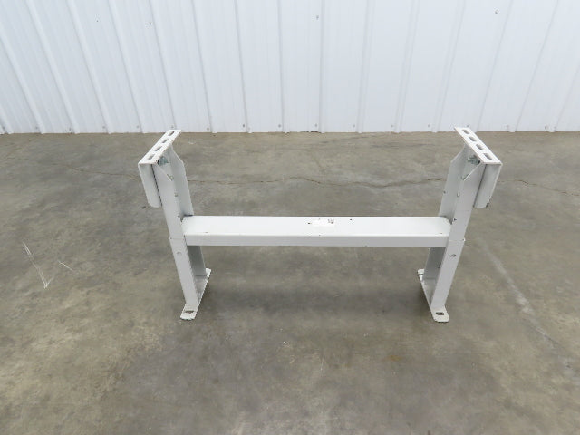 Hytrol HS-6 Conveyor Leg Floor Support 31"W Heavy Duty White 19-5/8-25-5/8"H