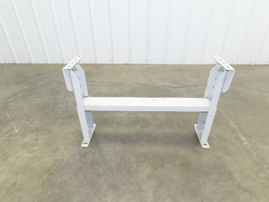 Hytrol HS-6 Conveyor Leg Floor Support 31"W Heavy Duty White 19-5/8-25-5/8"H