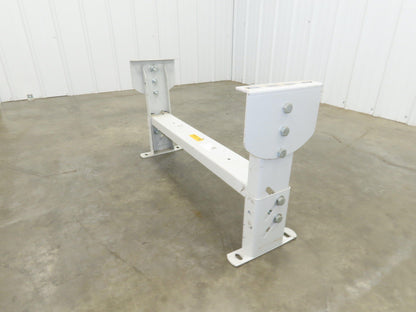 Hytrol HS-5 Conveyor Leg Floor Support 31"W Heavy Duty White 16-5/8-19-5/8"H
