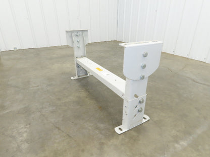 Hytrol HS-5 Conveyor Leg Floor Support 31"W Heavy Duty White 16-5/8-19-5/8"H