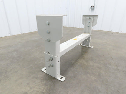 Hytrol HS-5 Conveyor Leg Floor Support 31"W Heavy Duty White 16-5/8-19-5/8"H