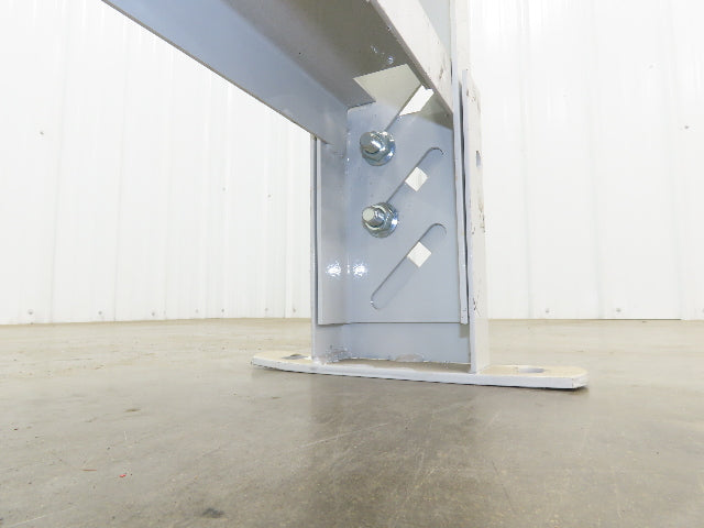 Hytrol HS-5 Conveyor Leg Floor Support 31"W Heavy Duty White 16-5/8-19-5/8"H