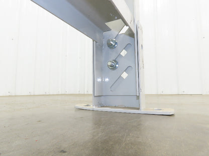 Hytrol HS-5 Conveyor Leg Floor Support 31"W Heavy Duty White 16-5/8-19-5/8"H