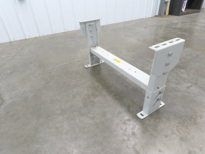 Hytrol HS-5 Conveyor Leg Floor Support 31"W Heavy Duty White 16-5/8-19-5/8"H