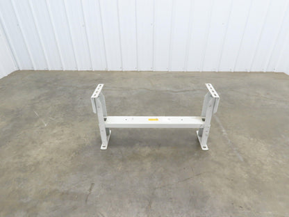 Hytrol HS-5 Conveyor Leg Floor Support 31"W Heavy Duty White 16-5/8-19-5/8"H