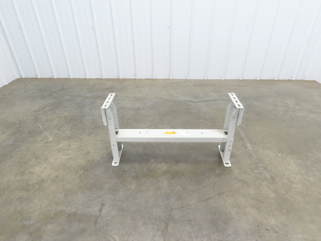 Hytrol HS-5 Conveyor Leg Floor Support 31"W Heavy Duty White 16-5/8-19-5/8"H