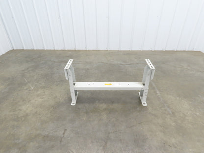 Hytrol HS-5 Conveyor Leg Floor Support 31"W Heavy Duty White 16-5/8-19-5/8"H