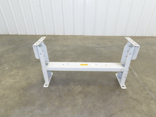 Hytrol HS-5 Conveyor Leg Floor Support 31"W Heavy Duty White 16-5/8-19-5/8"H