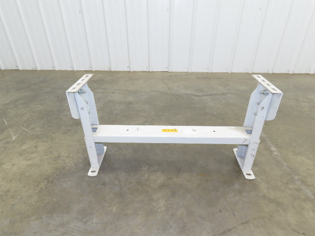 Hytrol HS-5 Conveyor Leg Floor Support 31"W Heavy Duty White 16-5/8-19-5/8"H