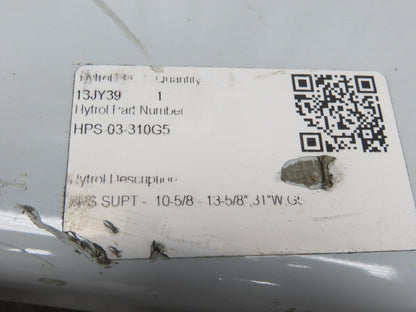 Hytrol HS-3 Conveyor Leg Floor Support 31"W Heavy Duty White 10-5/8-13-5/8"H