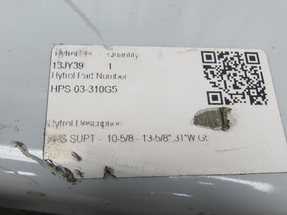 Hytrol HS-3 Conveyor Leg Floor Support 31"W Heavy Duty White 10-5/8-13-5/8"H