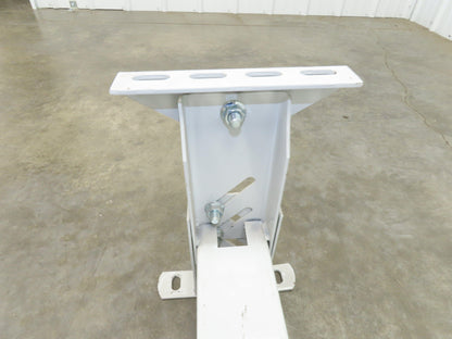 Hytrol HS-3 Conveyor Leg Floor Support 31"W Heavy Duty White 10-5/8-13-5/8"H